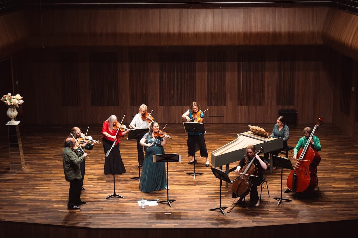 Anamus ensemble in recording session for Irish Four Seasons